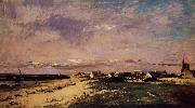 Charles-Francois Daubigny French Coastal Scene oil on canvas